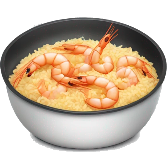 Shrimp frying rice emoji