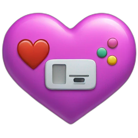 video game heart emoji