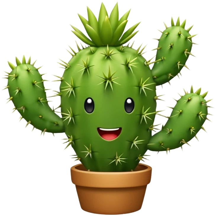 Dancing cactus emoji