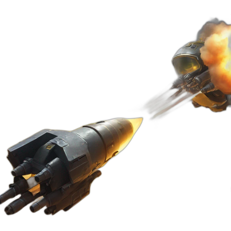Helldivers 2 shooting a rocket emoji