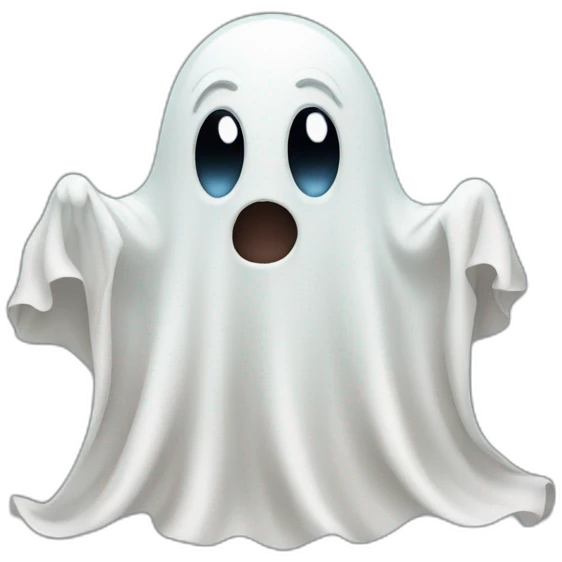 silly ghost emoji