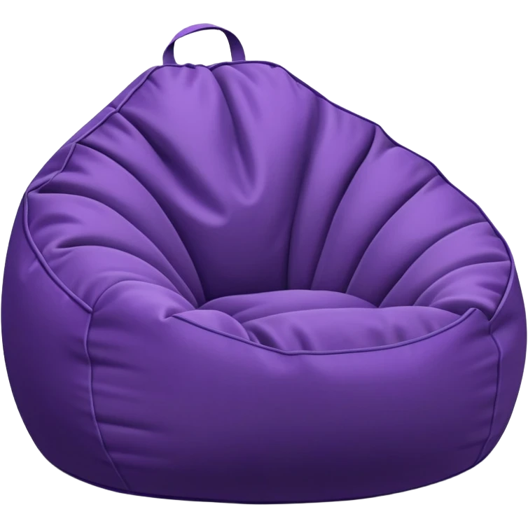 Bean bag chair purple without people  emoji