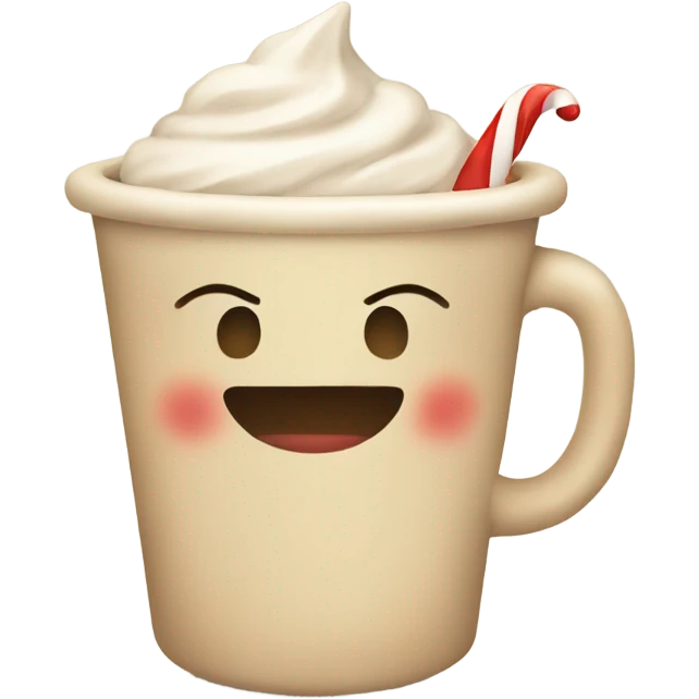 Christmas drink in a cup asthetic beige emoji
