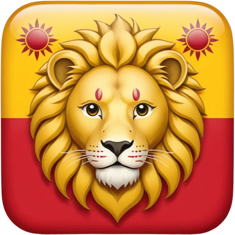 Irans flag with lion and sun emoji