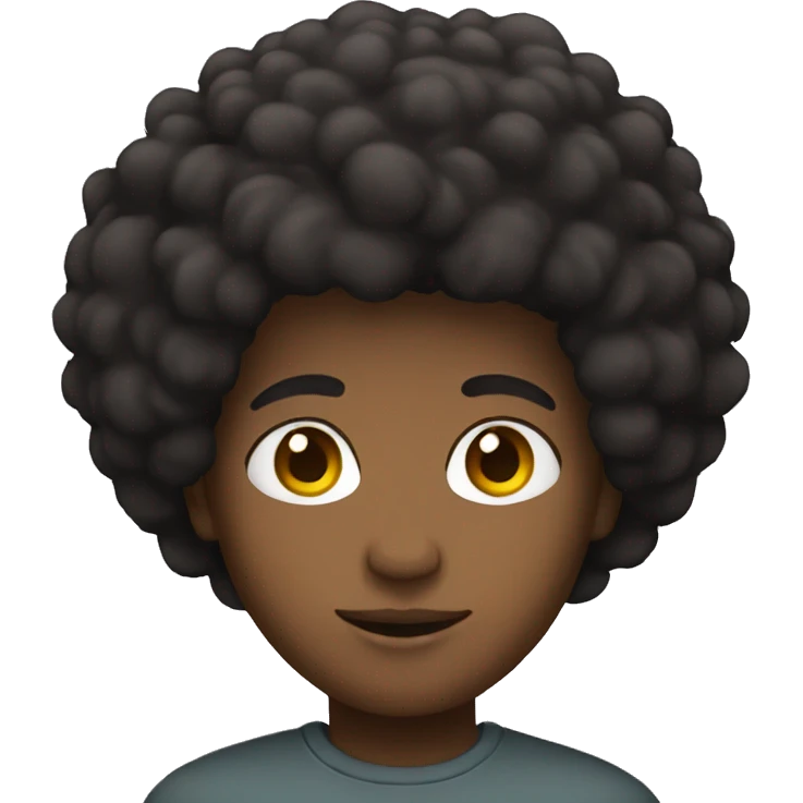 afro emoji