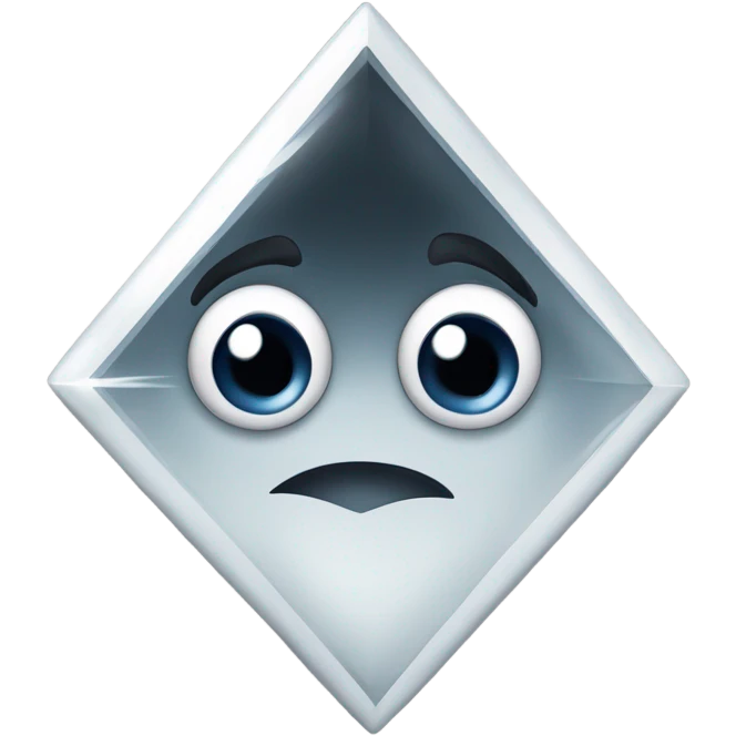 diamond with pleading eyes emoji