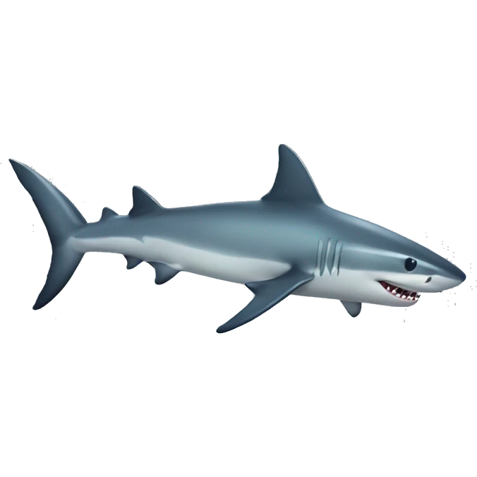 Shiny shark emoji