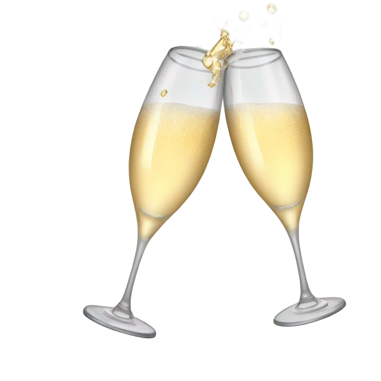 cheers champagne glasses emoji
