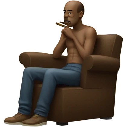 lonely beat smoking cigar emoji