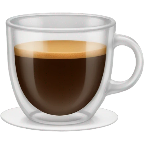 Espresso in a clear cup emoji