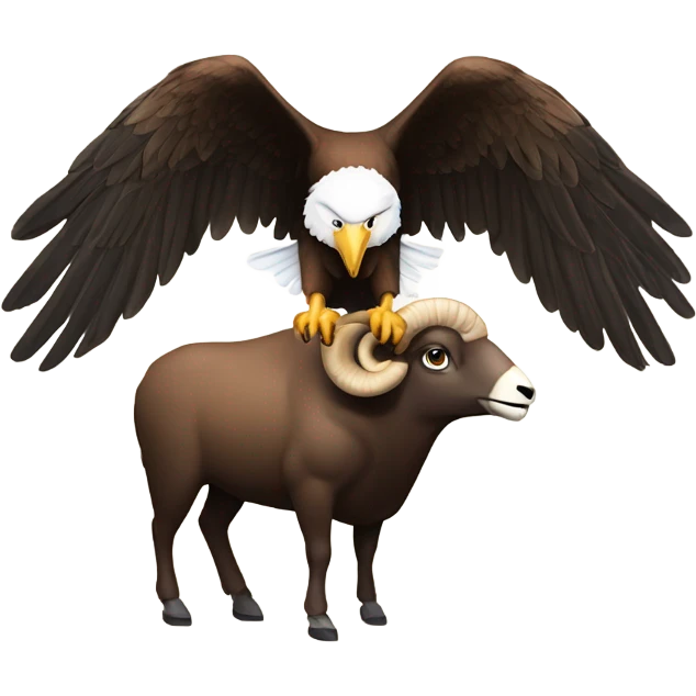 Eagle pooping on a ram emoji