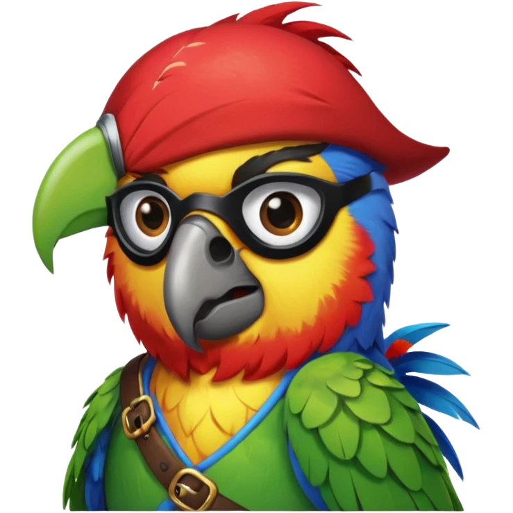 pirate and parrot emoji