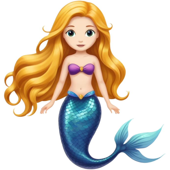 Mermaid going to aa emoji