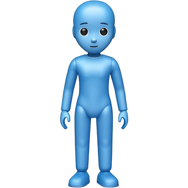 blue test dummy emoji