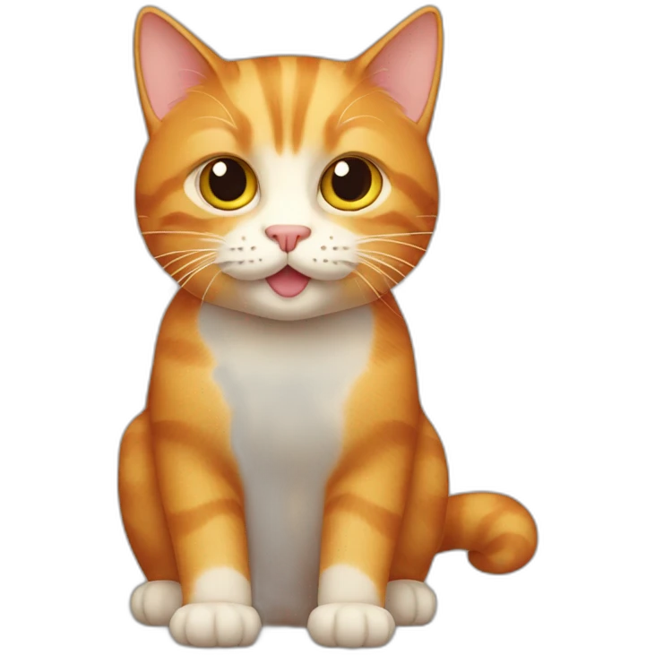 a ginger cat, big emoji