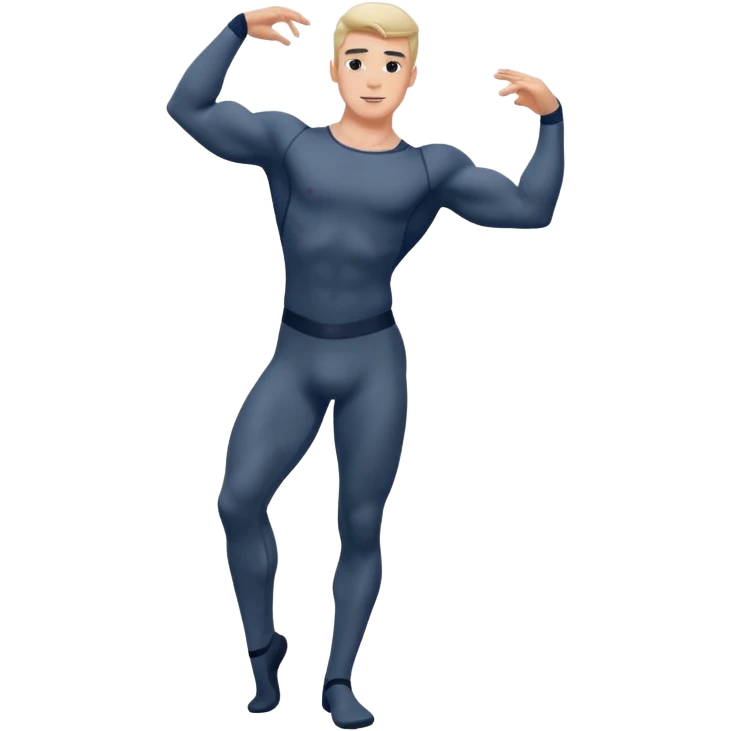 male dance choreographer with full tights  emoji