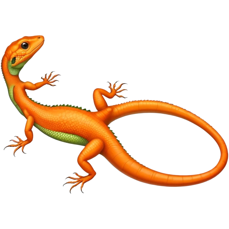 Carrot lizard emoji