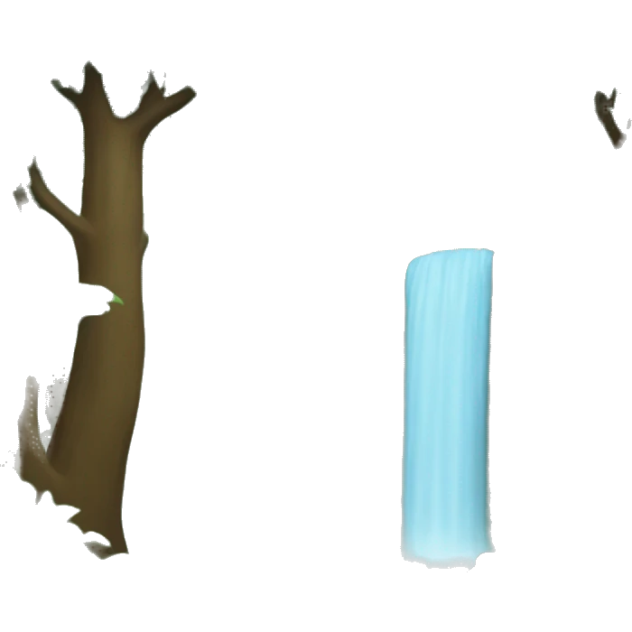 Water fall in a forest  emoji