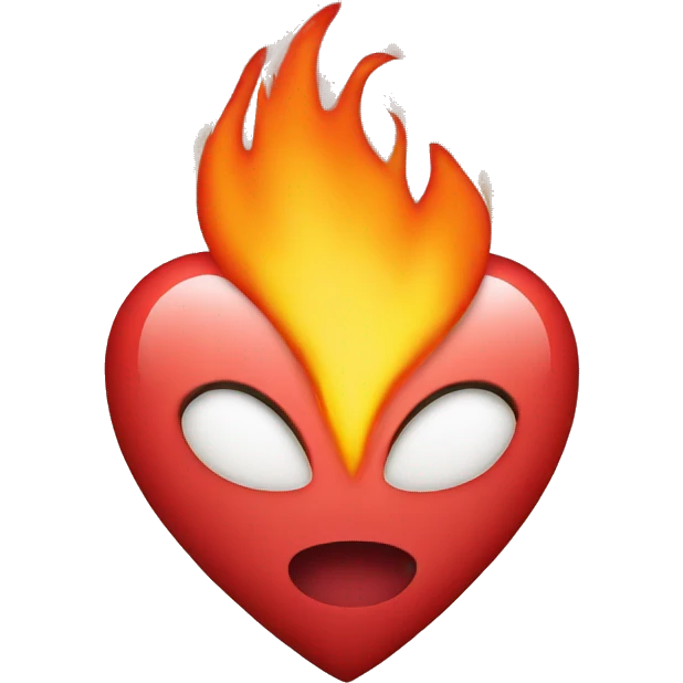 heart with fire emoji