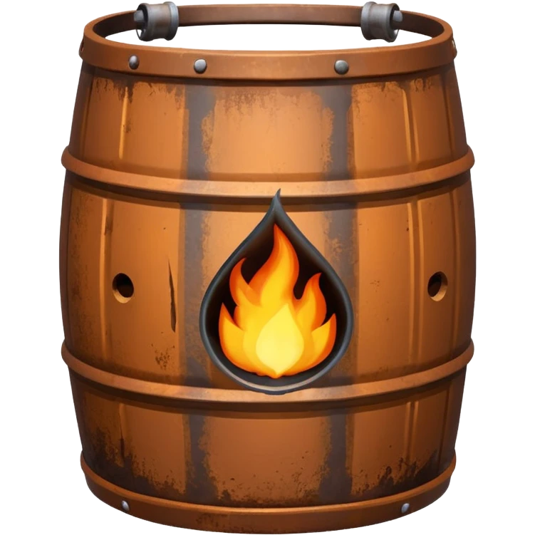 generate a realistic metal natural gas barrel emoji