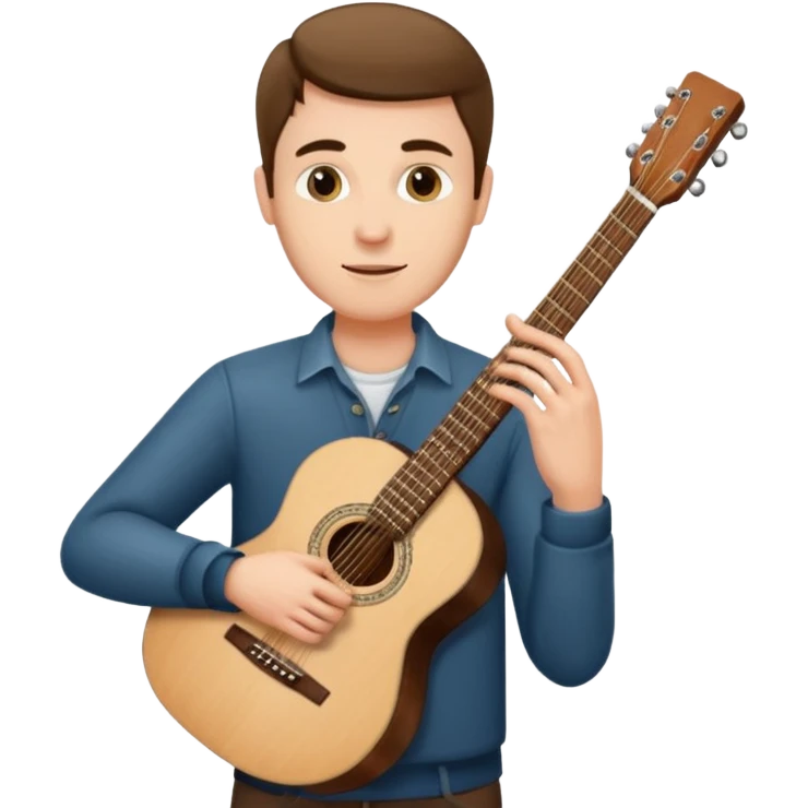 man holding guitar emoji