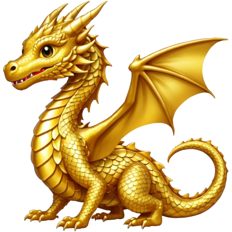 small gold dragon emoji
