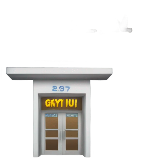 gym building with gym written on it emoji