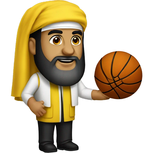 nasrallah with a basketball emoji
