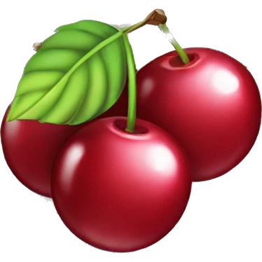 Disco ball cherries emoji