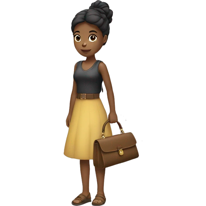 Girl with purse emoji