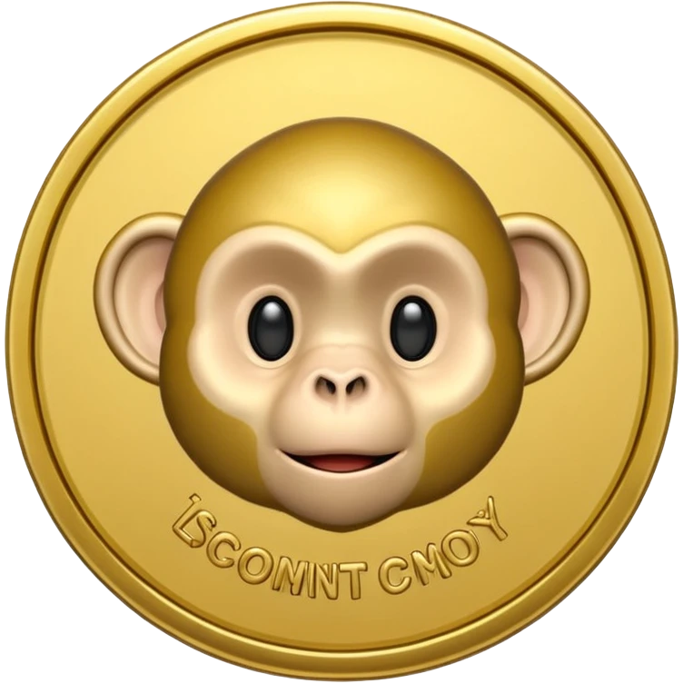 Monkey coin emoji