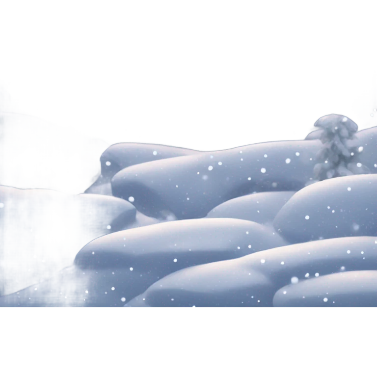 Snow emoji