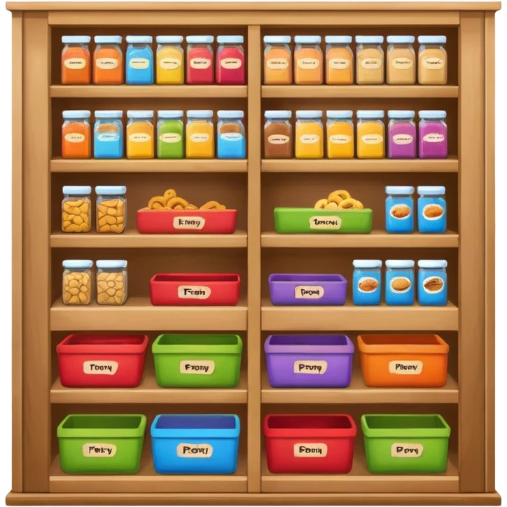 A snack pantry with the words The Pantry written on it emoji