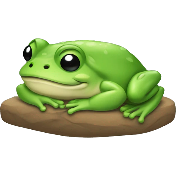 Sleeping frog emoji