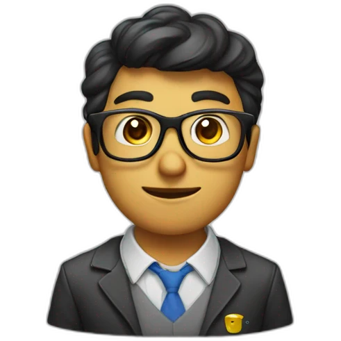 Nerd en un cohete emoji