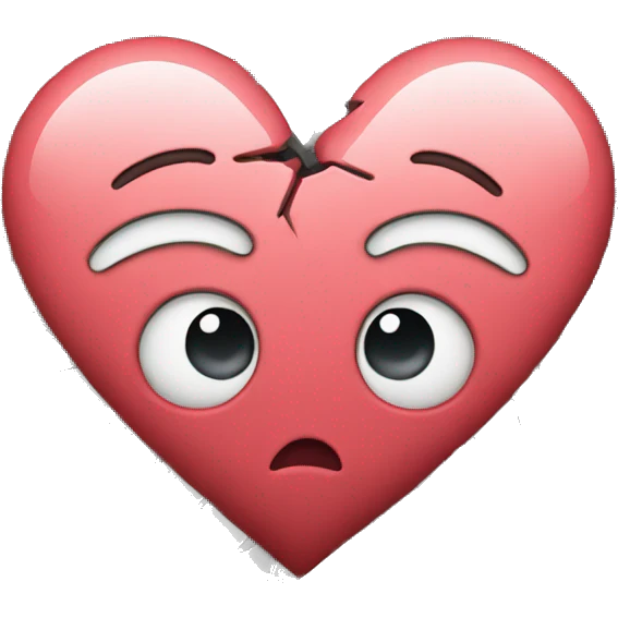 Heart with cracks  emoji
