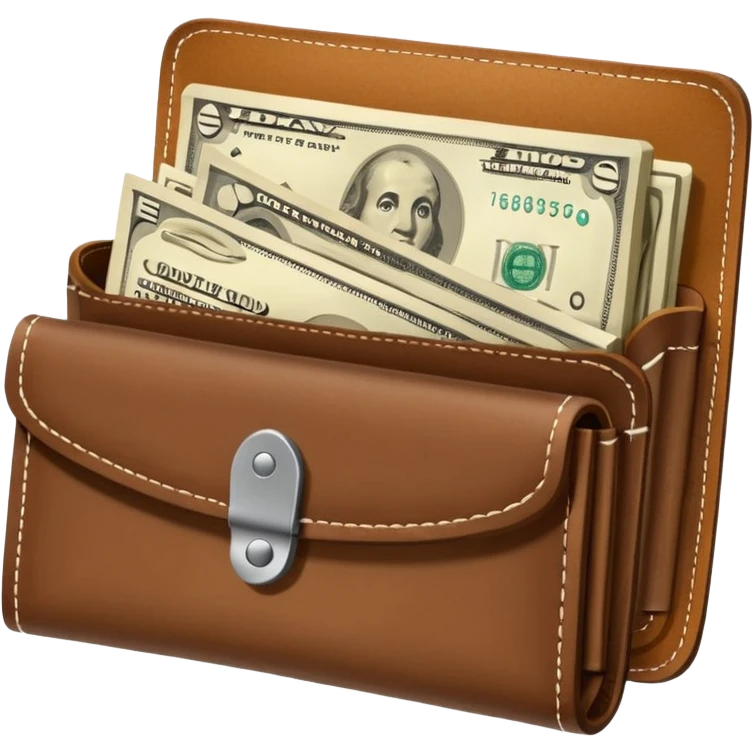 wallet with money emoji