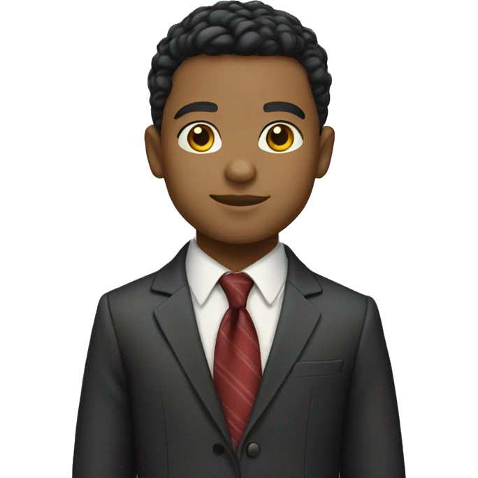dapper boy in necktie light skin emoji