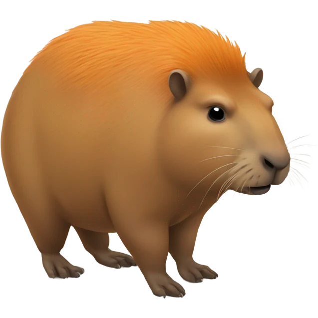 capybara avec une orange emoji