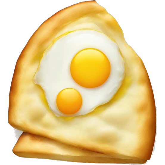 Khachapuri with egg emoji