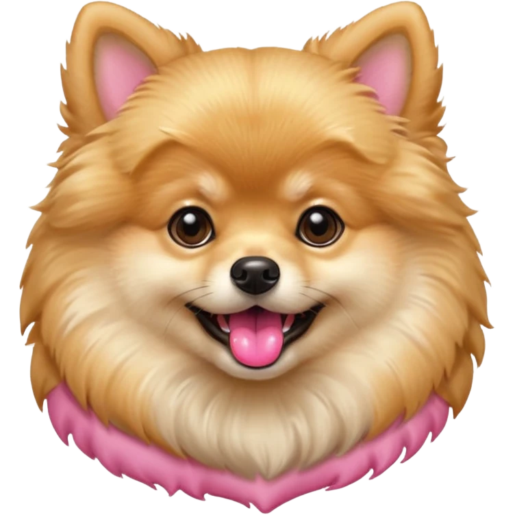 Create a cute tiny golden pomerania emoji
