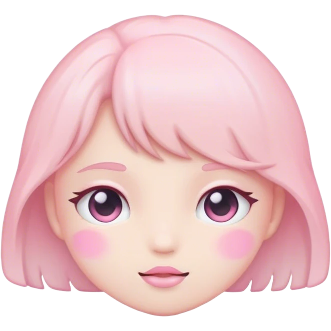 Pink  emoji