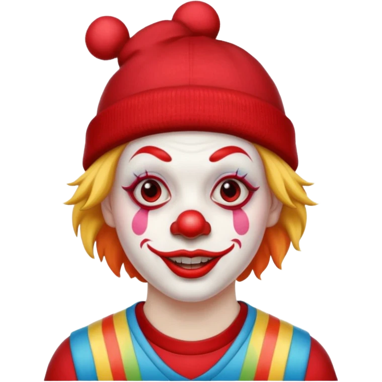 black skater clown emoji