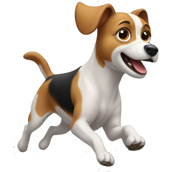 Dog running emoji