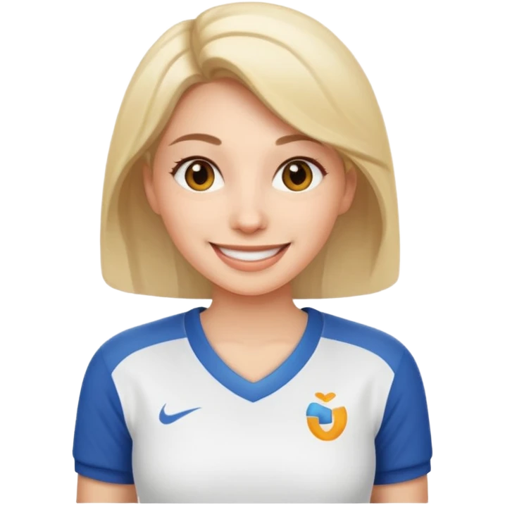 woman with white jersey  emoji