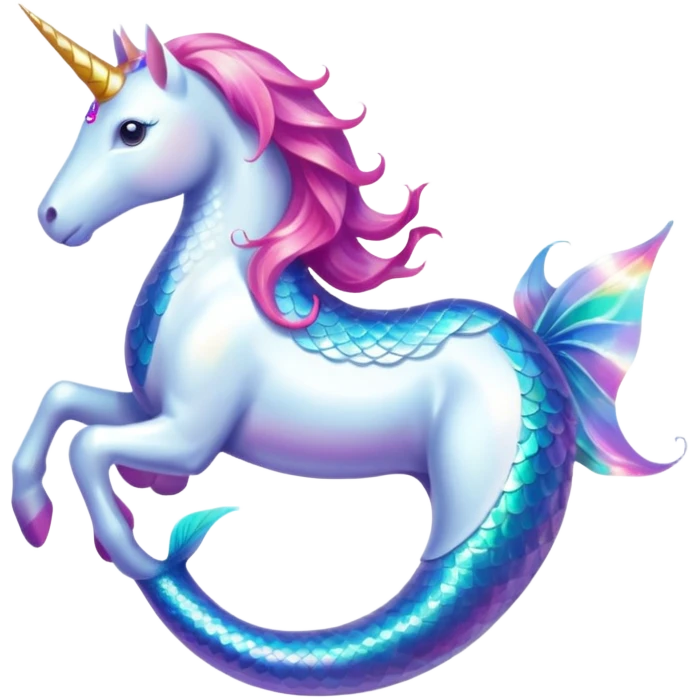 unicorn with mermaid tail emoji