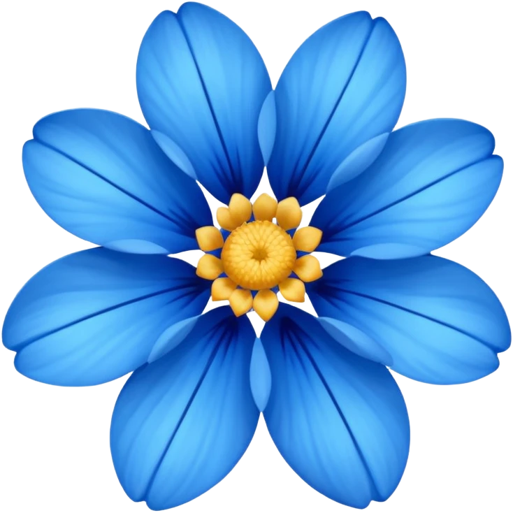 blue flower emoji