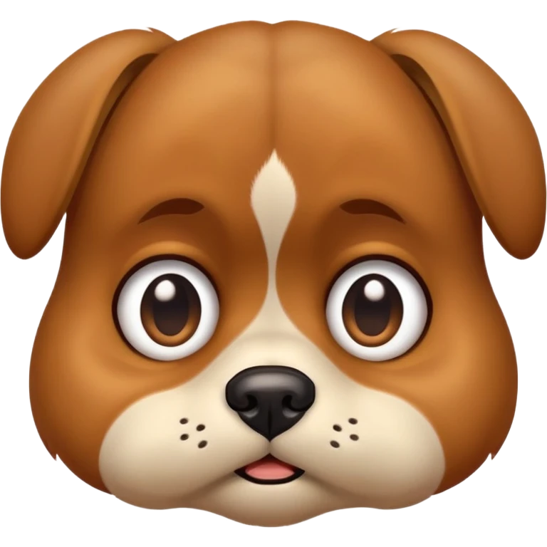 Embarrassing dog face  emoji
