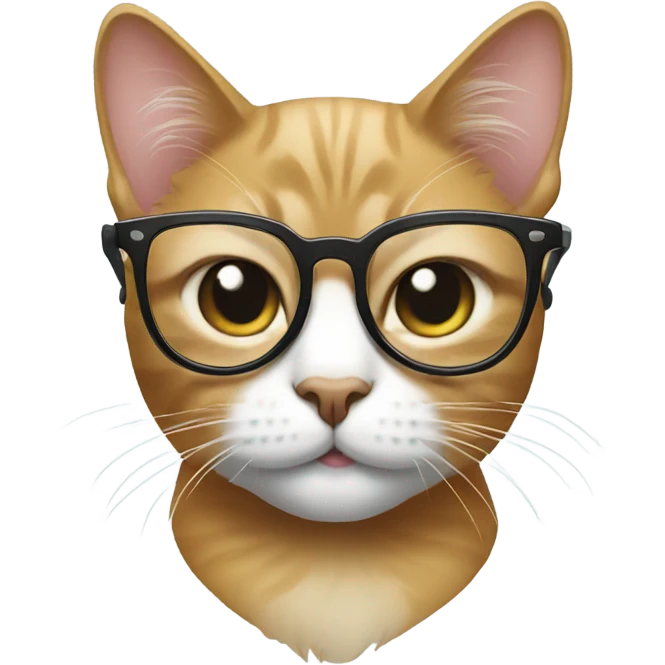 Cat with glasses emoji