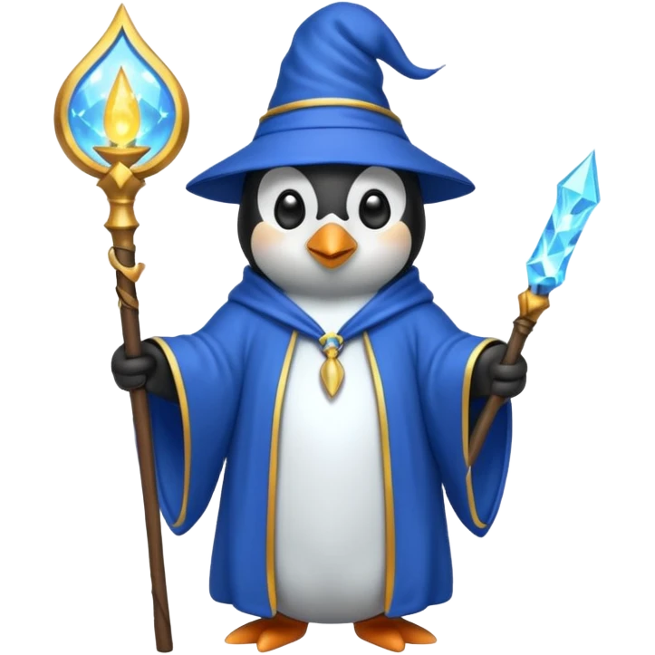 penguin wizard emoji